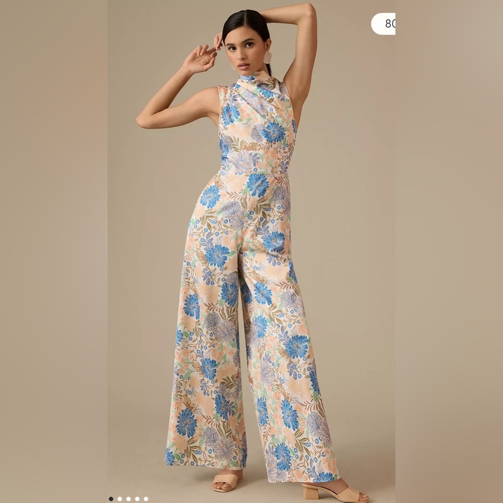 NWT Significant Other by Anthropologie Lana Tie-Back Jumpsuit
Size 10
